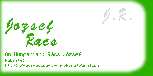 jozsef racs business card